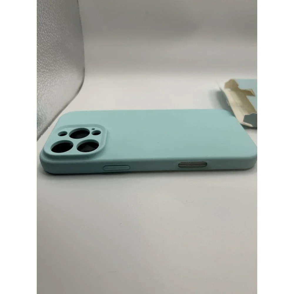 SUW Compatible with iPhone 16 Pro Max Case, Light Blue [2 Screen Protectors]
